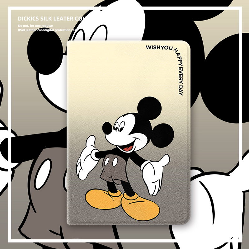 适用ipad保护套2022平板2021壳ipadair5第10代9苹果ipadpro11寸2018摊手米奇ipadmini6迷你2全包3硅胶4带笔槽