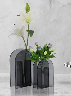 简约现代风电视柜玻璃桌面摆件