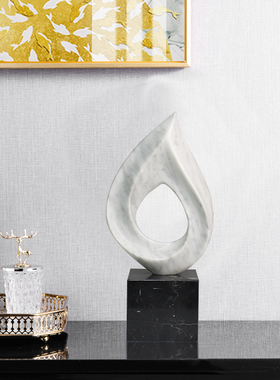 大堂样板房艺术风电视柜软装饰品