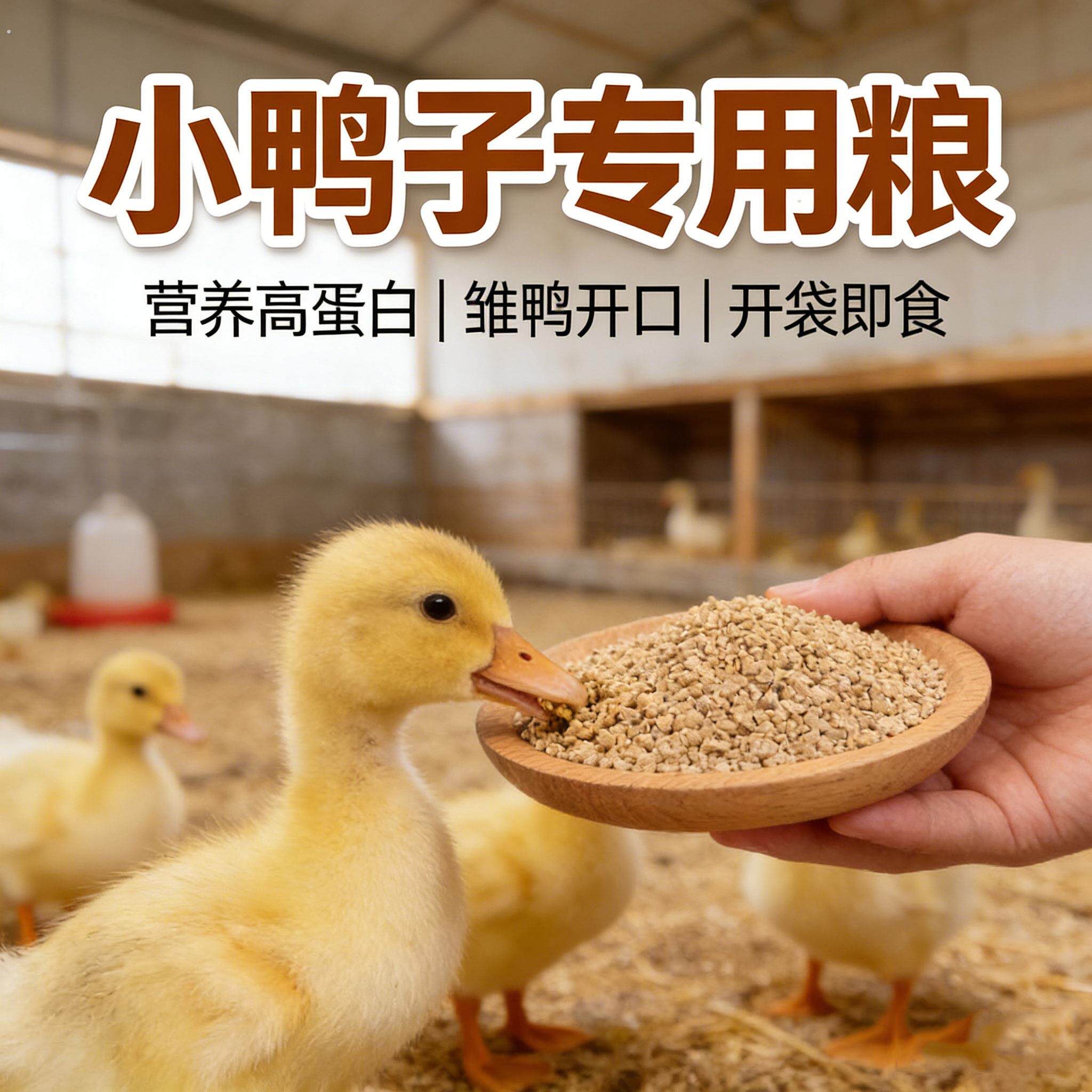 柯尔鸭粮小鸭子专用饲料开口粮小鸡食物宠物幼鸡鸭崽饲料吃的食物