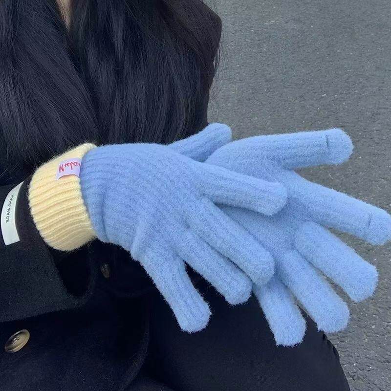 冬季保暖手套多巴胺拼接