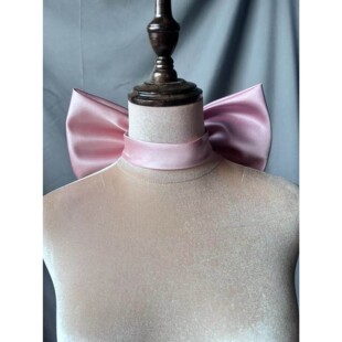 纯色脖子装饰套头蝴蝶结拍照道具玛丽猫妆脖子后面蝴蝶结配饰多色