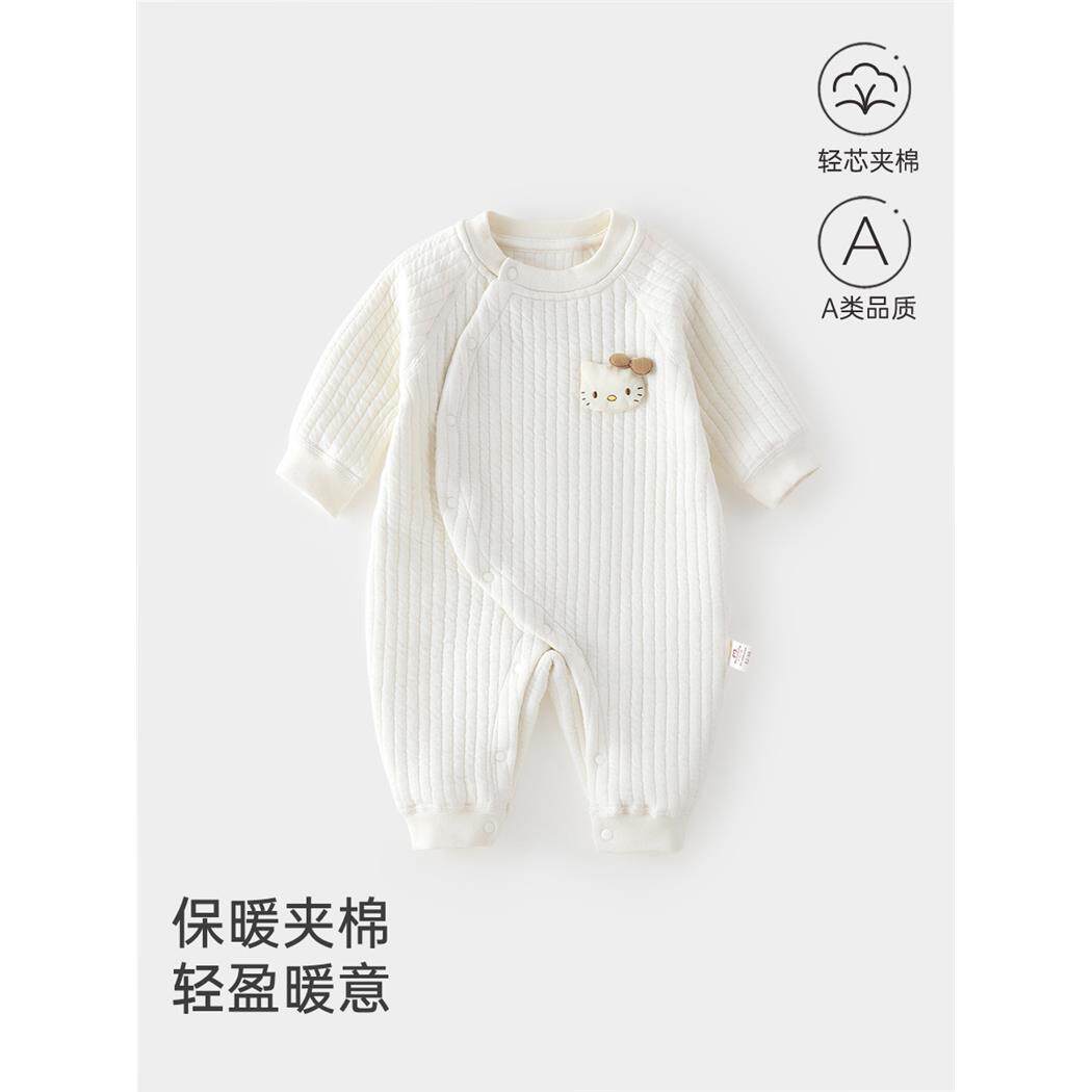 婴儿保暖连体衣春款新生