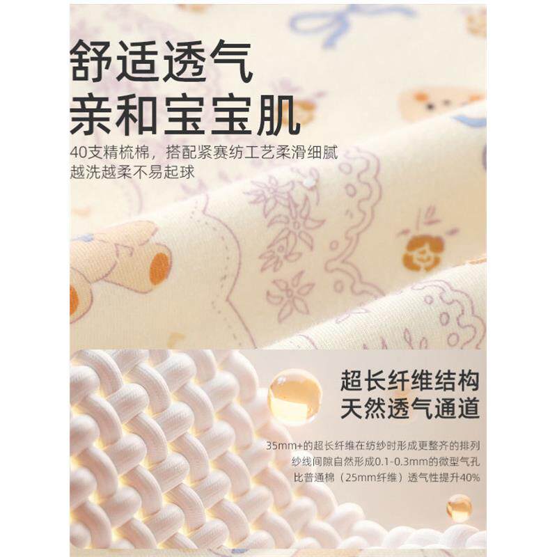 儿童秋冬棉家居服中大衣