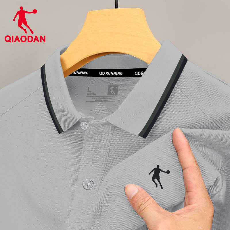 乔丹polo衫男短袖夏季商务透气健身翻领T恤运动上衣半袖休闲男装