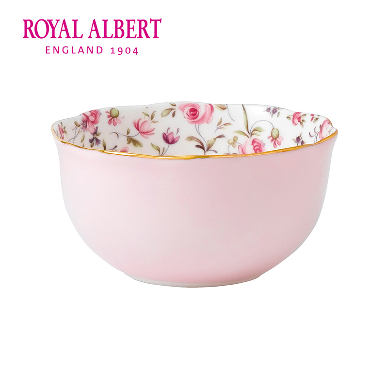 Royal Albert皇家阿尔伯特 玫瑰满花骨瓷餐碗冰淇淋碗 米饭碗单个 餐饮具 盘 原图主图