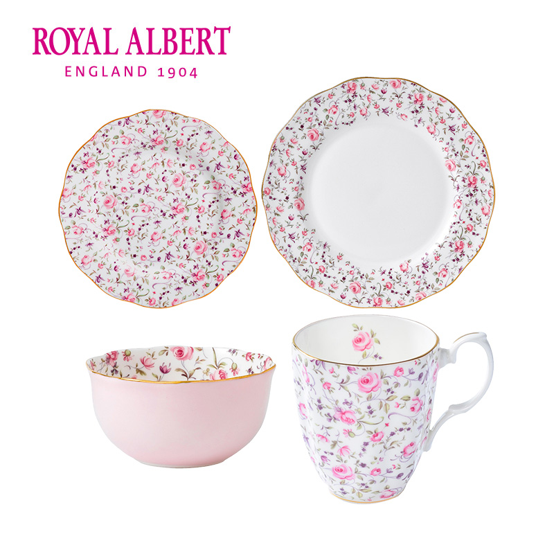 RoyalAlbert餐盘餐碗马克杯组合