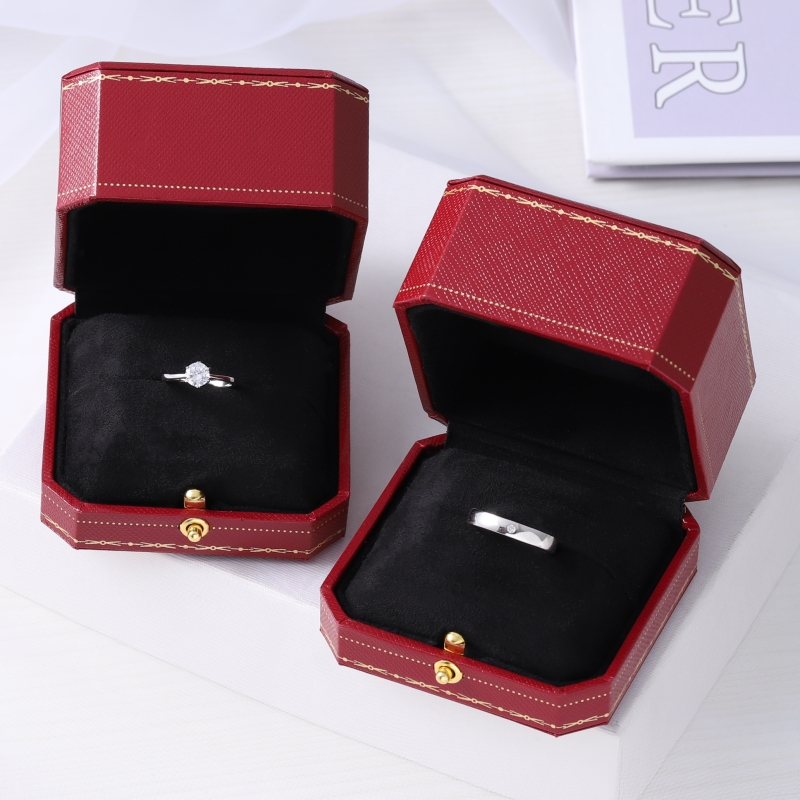 情侣款结婚对戒婚礼仪式素圈戒指