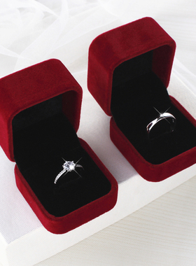 仿真婚戒对戒结婚一对婚礼现场用道具情侣戒指男女假钻戒交换仪式