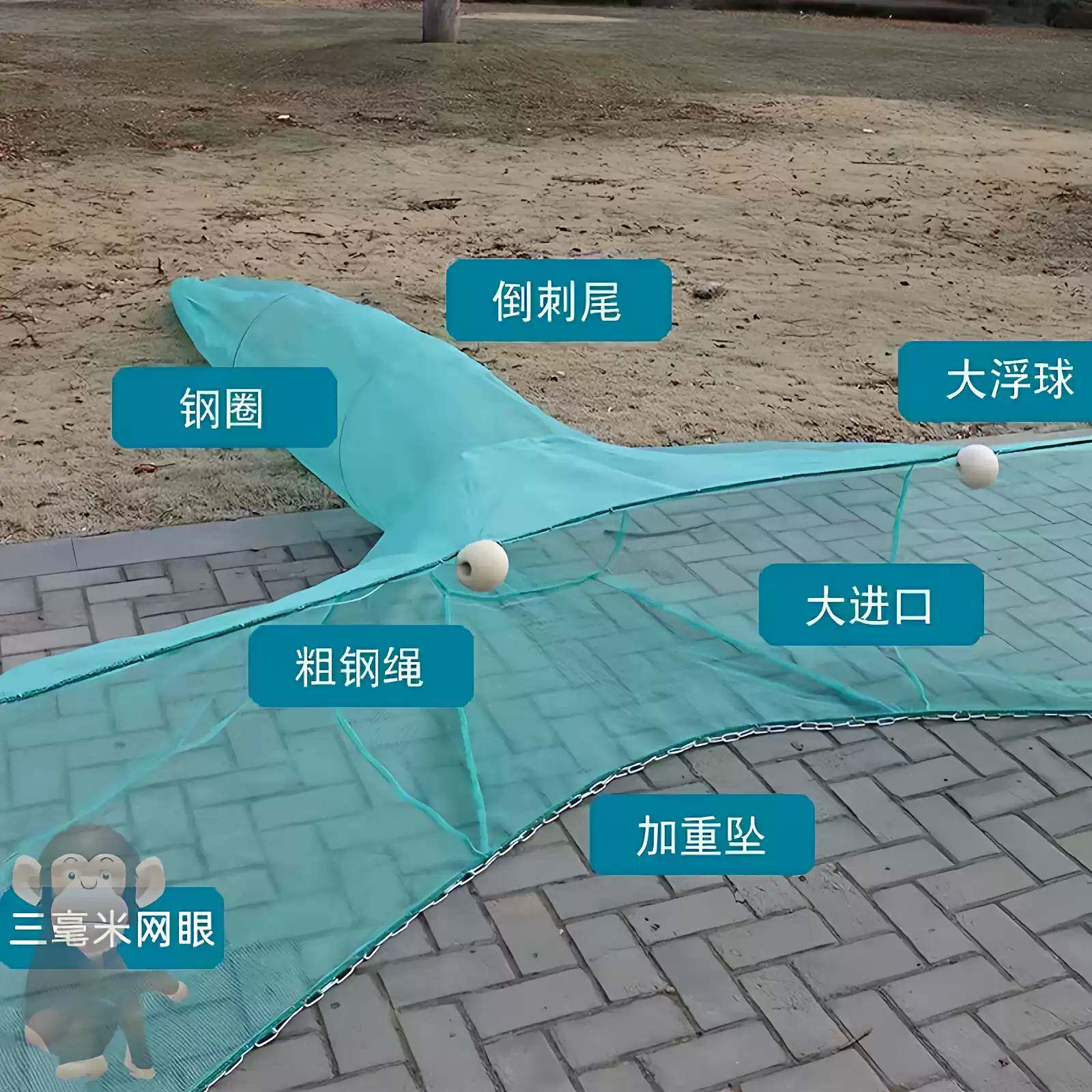 小眼鱼网渔网虾笼网鱼笼拖网