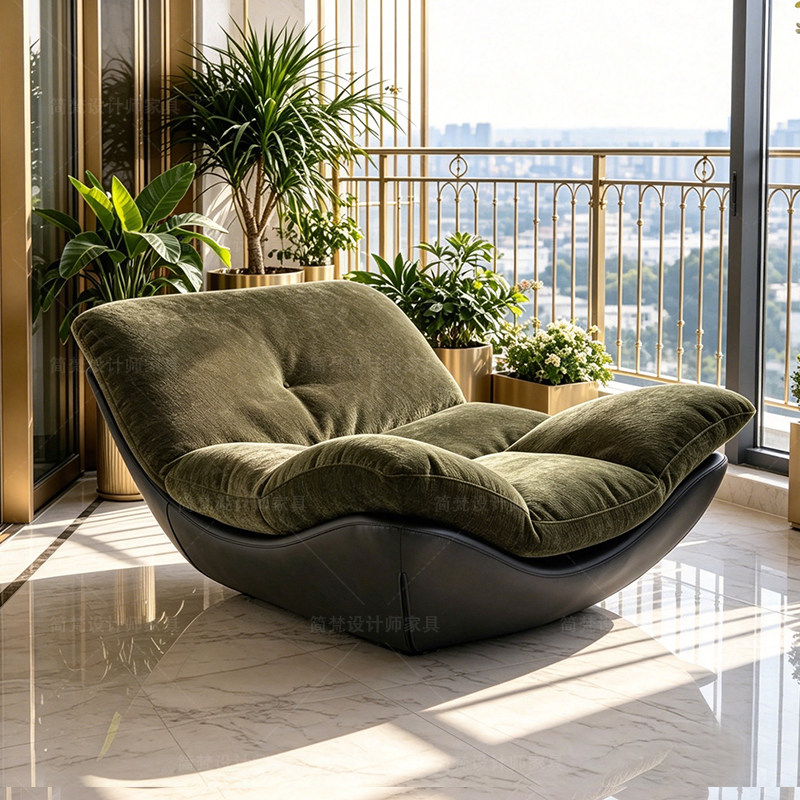 2026新款懒人沙发可坐可躺成人单人贵妃躺椅客厅阳台高级感休闲椅