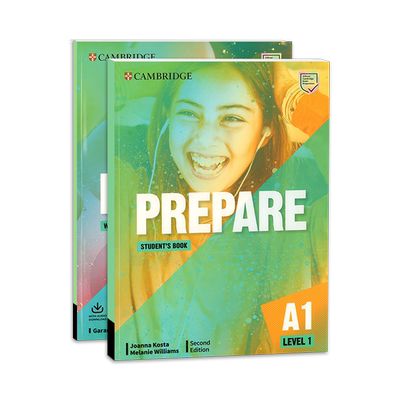 现货 Prepare Level 1学生套装 主课本 学生书 练习册 剑桥少儿英语一级别 A1 Movers 考级教材匹配2020考纲 原版书籍剑桥出版社
