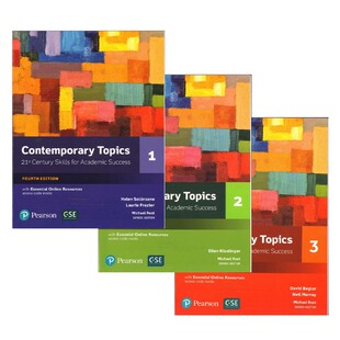 培生英文原版 Contemporary Topics with Essential Online Resources 123级学生课本 当代主题 第四版