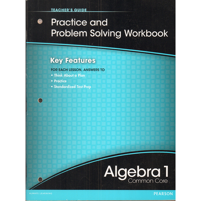 Pearson原版进口 Algebra 1 教师指南 Practice and Problem Solving Workbook