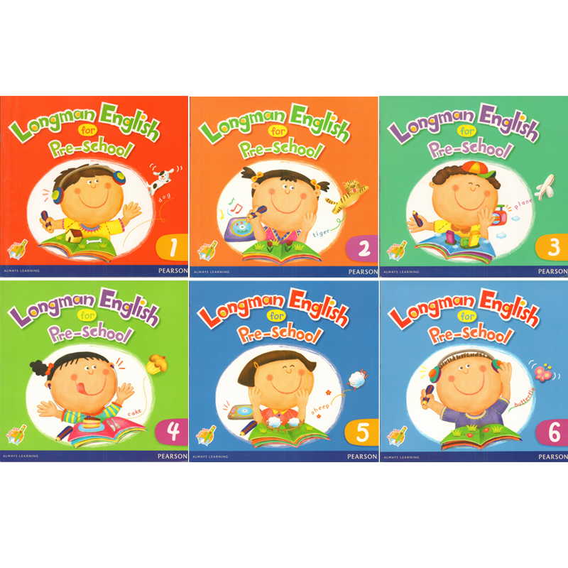 培生朗文幼儿英语教材Longman English for Pre-school 1 2 3 4 5 6 级课本+练习册+教师书 幼儿早教启蒙系列