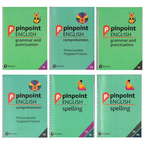 原版进口 Pinpoint English 精确定位英语 Y3Y4Y5Y6 Grammar and Punctuation语法和标点符号 Comprehension理解力 Spelling拼写