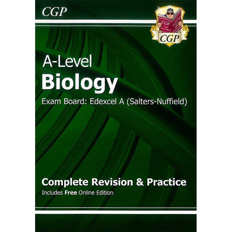 英文原版 CGP A-Level Biology: Edexcel A (Salters-Nuffield) Complete Revision & Practice with Online Edition 生物学