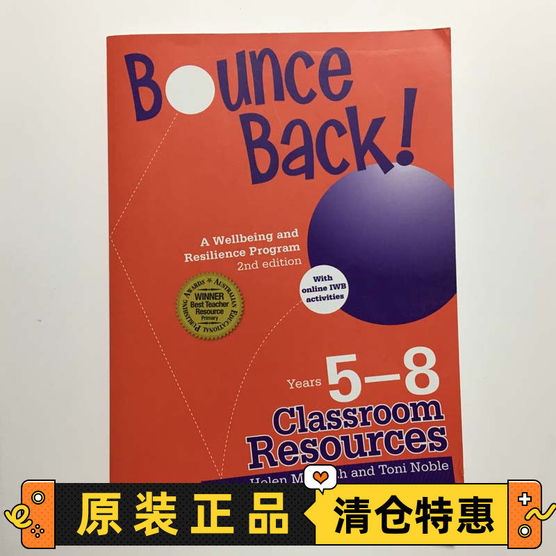 特价清仓 Bounce Back！A Wellbeing and Resilience Program 2nd Edition-JC23
