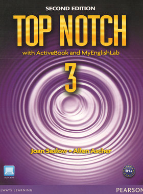 培生原版顶级英语教材 第二版 Top Notch with ActiveBook MyEnglishLab Student‘s Book 3级学生用书