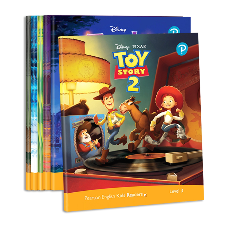 英文原版Disney Kids Readers迪士尼英语分级阅读 培生少儿英语故事绘本小学生课外书寻梦环游记/冰雪奇缘/玩具总动员Level 3段6本