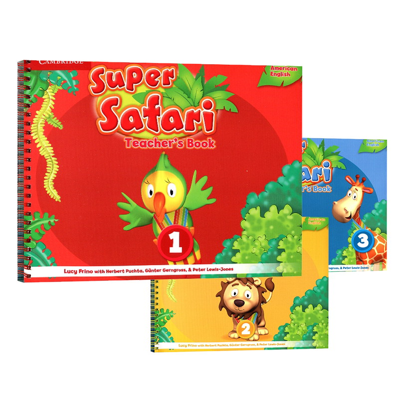 现货 Super Safari Teacher's Book 1 2 3级 教师书 3-6岁入门级英文早教书 幼儿启蒙英语教材 英音版 原版剑桥出版社小中大班英语