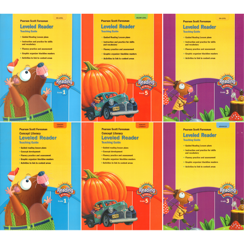 特价清仓原版进口Reading Street Pearson Scott Foresman Leveled Reader Teaching Guide 分级阅读教学指南