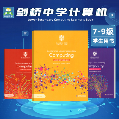 新版剑桥国际中学计算机教材Cambridge Primary and Lower Secondary Computing 1-6 789级学生书(含账号）青少年英语原版进口书籍