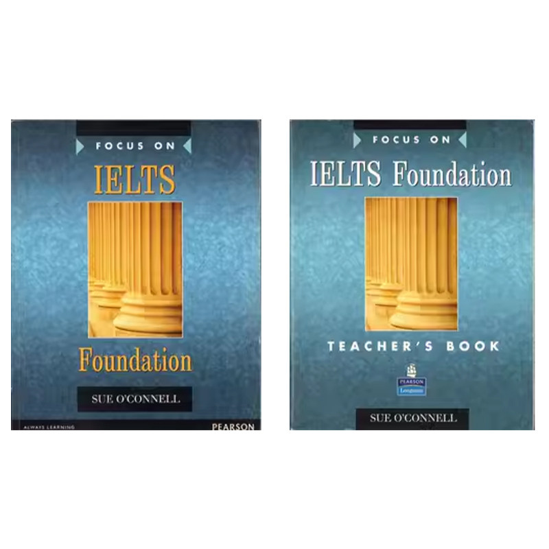 英文原版进口 Focus on IELTS Foundation Coursebook/Teacher's Book 聚焦英语雅思基础级学生用书教师书  雅思高中成人教材图片