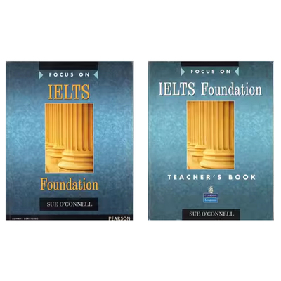 英文原版进口 Focus on IELTS Foundation Coursebook/Teacher's Book 聚焦英语雅思基础级学生用书教师书  雅思高中成人教材