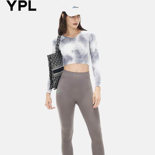 YPL 瑜伽上衣长袖健身显瘦运动