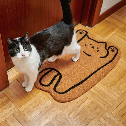 北欧可爱猫防滑玄关垫子进门脚垫