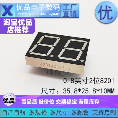0.8英寸数码管高材质工厂直销