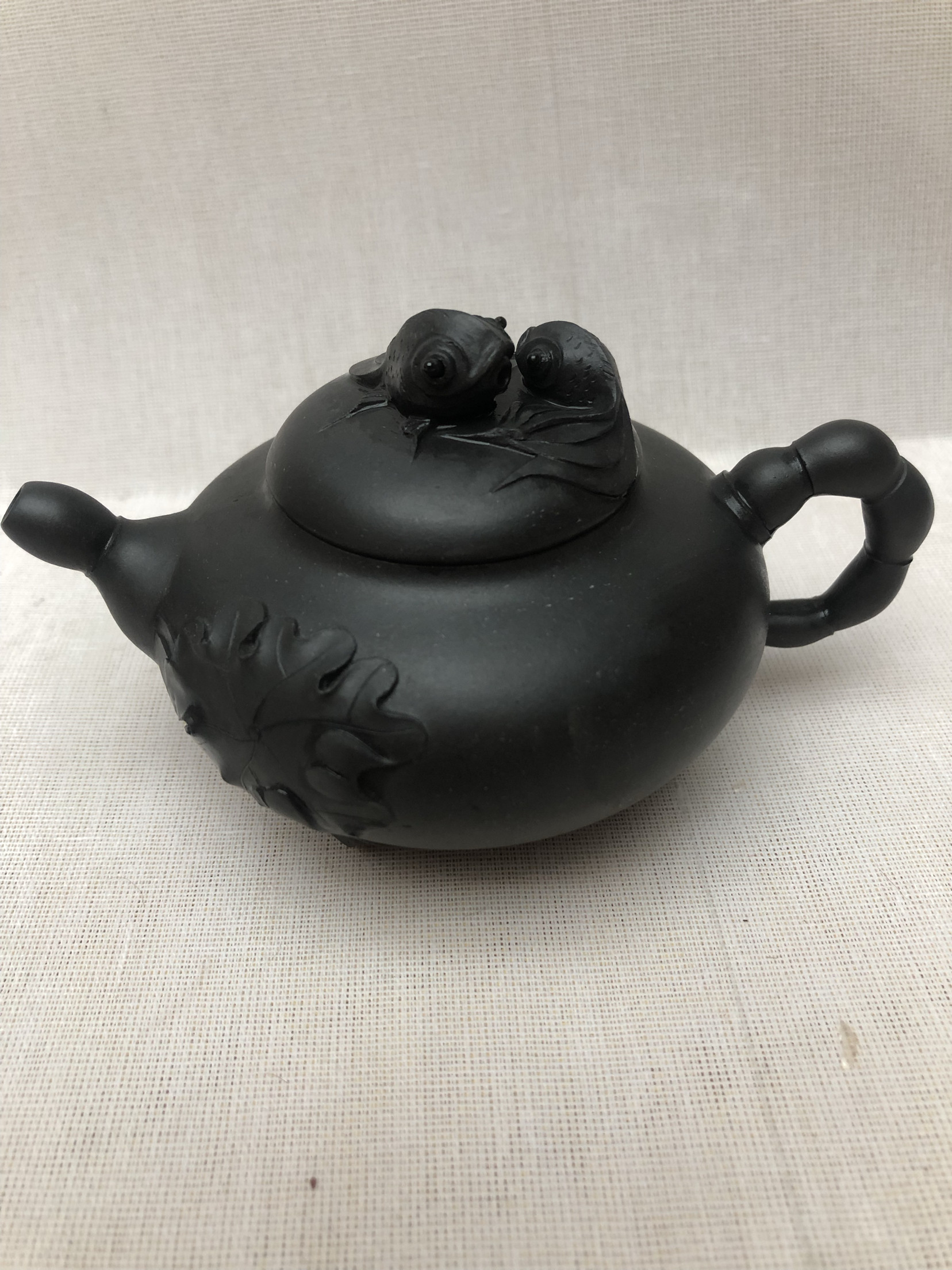周汝平中国工艺美术大师名家收藏级精品金奖作品莲年有余紫砂壶