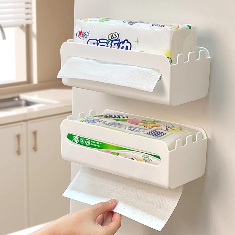 厨房纸巾盒擦手纸巾架壁挂置物架