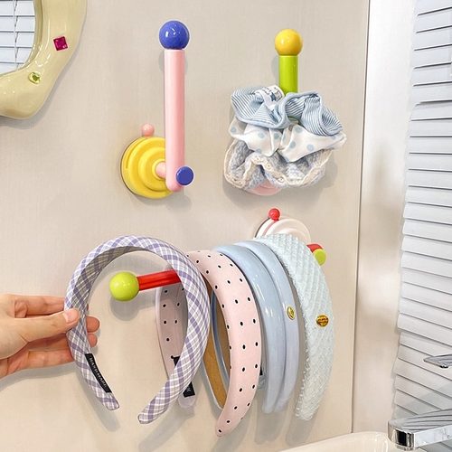 发圈发箍收纳神器免打孔吸盘挂钩