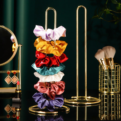 大肠铁艺轻奢网发饰品首饰收纳盒