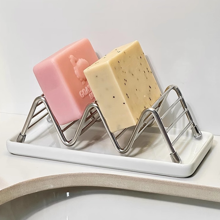 肥皂盒不锈钢镂空沥水肥皂置物架
