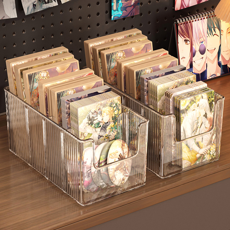 色纸展示架亚克力卡片谷子收纳盒