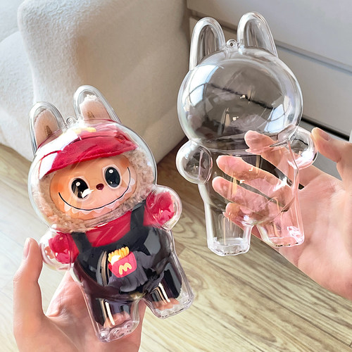 labubu全透明保护壳遛娃挂防尘罩