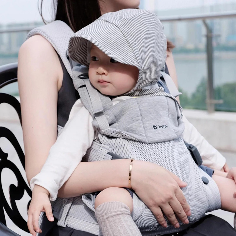 bvya比威亚Free婴儿背带前抱式轻便透气抱娃神器解放双手小月龄