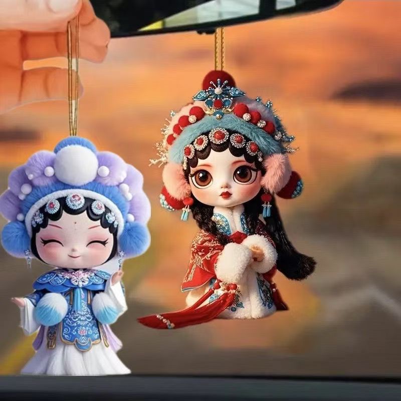 花旦中国风京剧挂件亚克力戏曲人物挂饰戏剧装饰钥匙扣国潮包挂饰