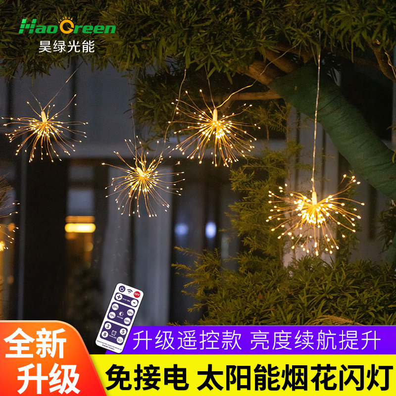 昊绿光能LED现代简约铜线太阳能