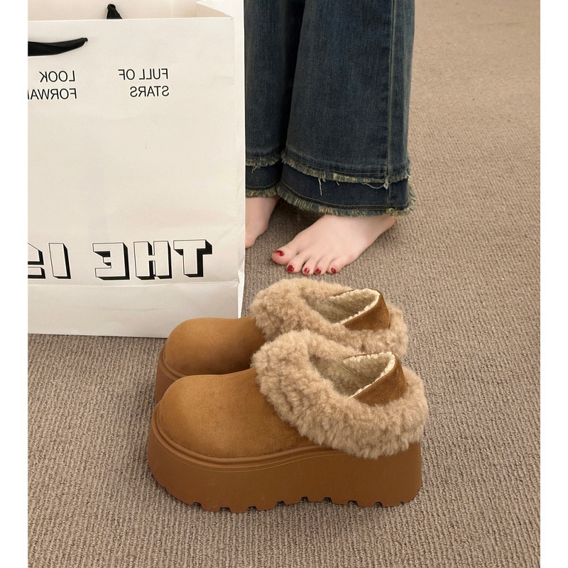 【毛绒】勃肯鞋厚底保暖松糕鞋
