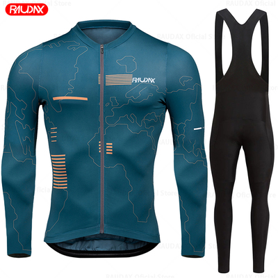 Raudax长袖夏秋季骑行服公路车上衣速干透气自行车套装运动衣服