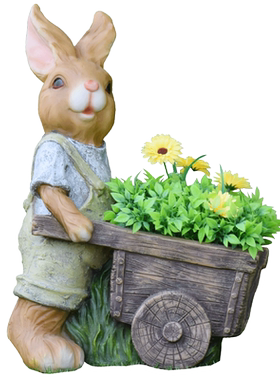 亨竹合成树脂可种植花盆卡通