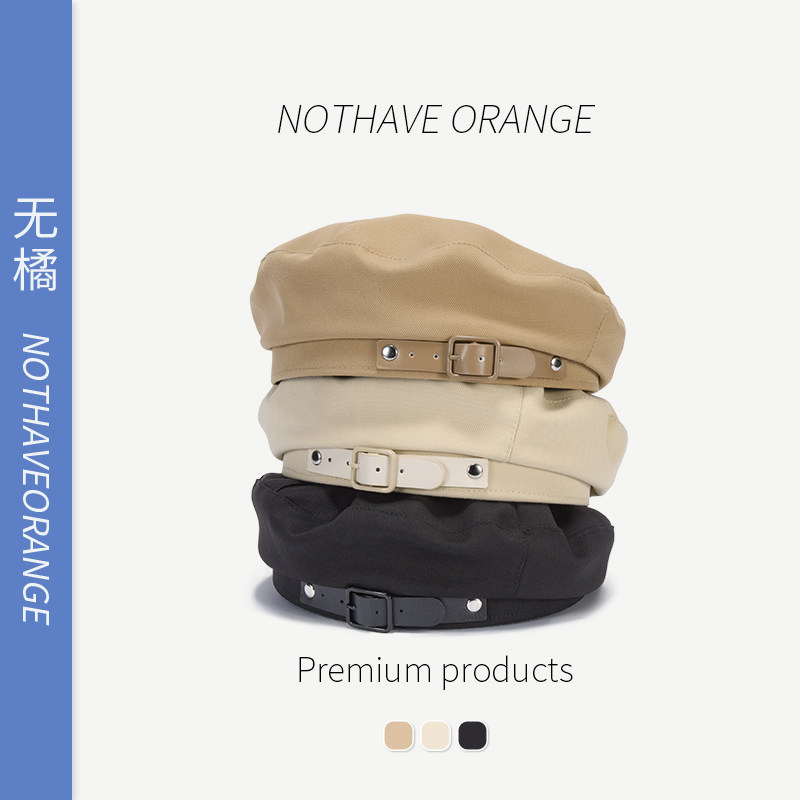韩系纽扣羊毛贝雷帽Wool Beret with Button