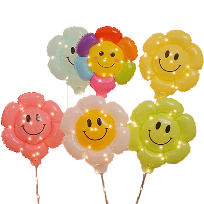 AMYSH铝膜气球雏菊夹片带灯气球