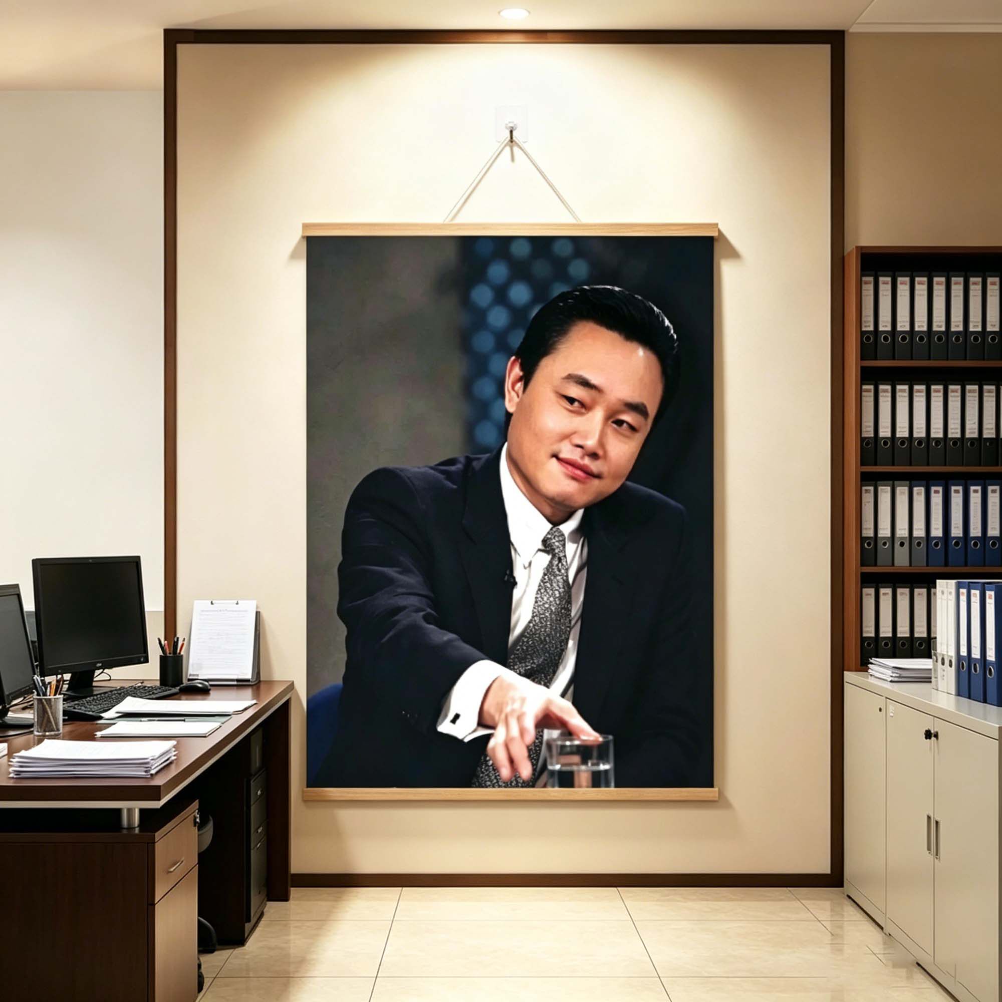 黄光裕海报挂画励志人物墙面装饰画商业传奇书房办公室激励墙贴QT