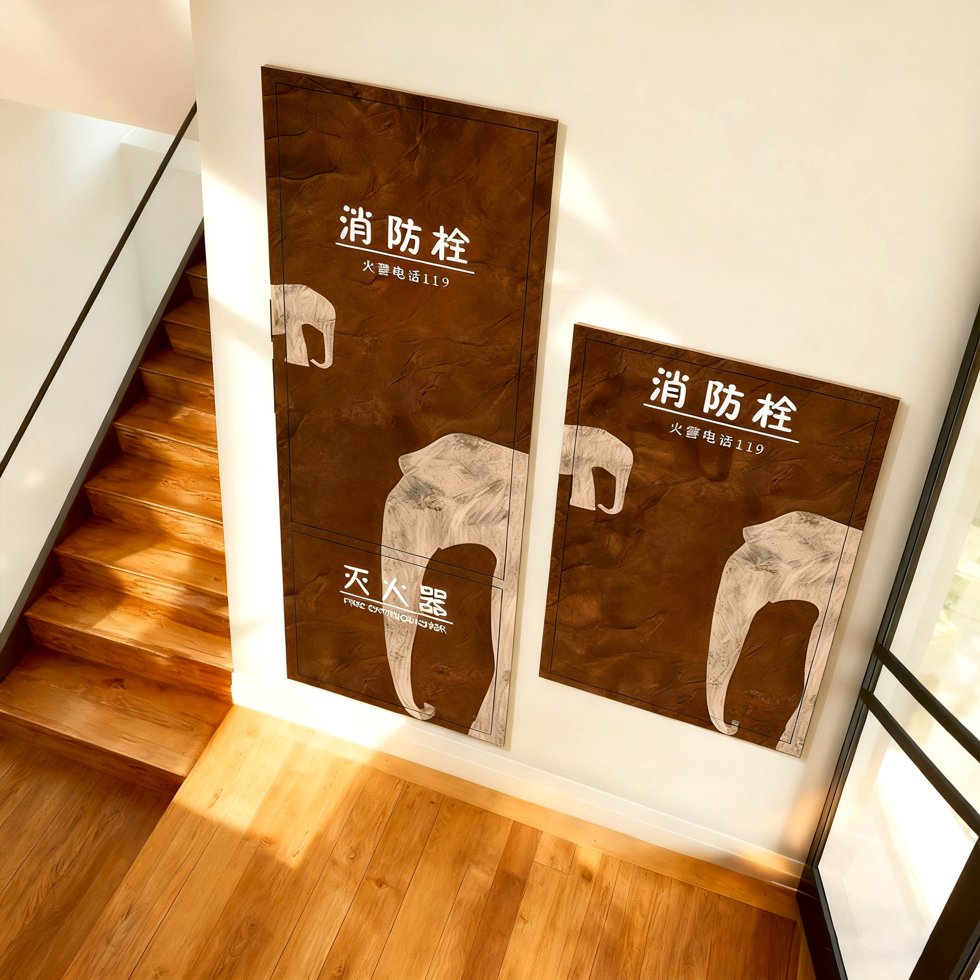 消防栓贴纸装饰遮挡神器图片