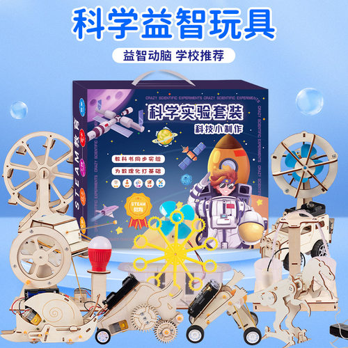 科学实验小制作儿童手工木质DIY